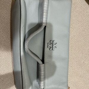 Tory Burch baby blue leather Satchel